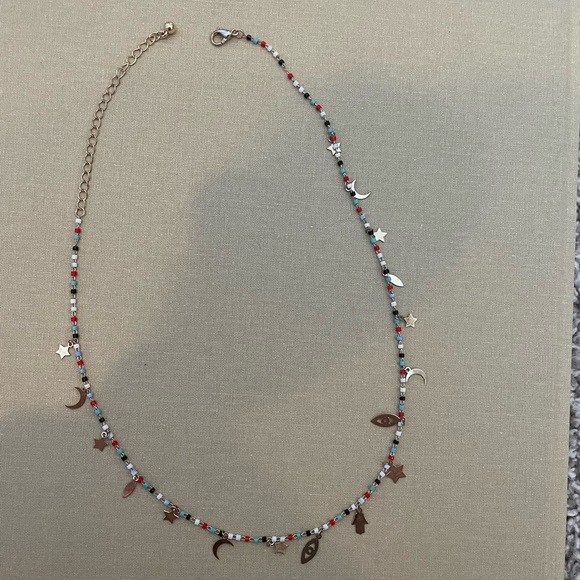 Gold charm necklace - Picture 2 of 2